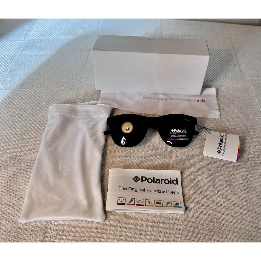 Sunglasses Child Polaroid Authentic Pld 8018/S Black Polarized Yyv / Y2 W Case